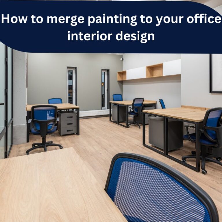 How to merge painting to your office interior design?